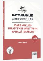 İdare Hukuku Türkiye'nin İdari Yapısı Mahalli İdareler Kaymakamlık Çıkmış Sorular