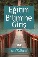 Eğitim Bilimine Giriş Eğitim Bilimine Giriş