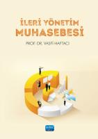 İleri Yönetim Muhasebesi İleri Yönetim Muhasebesi