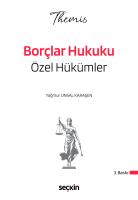 THEMIS – Borçlar Hukuku Özel Hükümler Konu Kitabı
