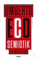 Semiotik - Bir İmbilim Kuramı Semiotik - Bir İmbilim Kuramı
