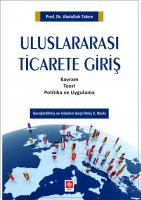 Uluslararası Ticarete Giriş Uluslararası Ticarete Giriş