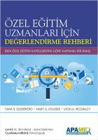 Özel Eğitim Uzmanları İçin Değerlendirme Rehberi Özel Eğitim Uzmanları İçin Değerlendirme Rehberi
