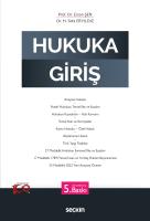 Hukuka Giriş Hukuka Giriş