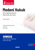 THEMIS – Medeni Hukuk I Konu Kitabı THEMIS – Medeni Hukuk I Konu Kitabı