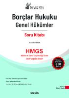 THEMIS – Borçlar Hukuku Genel Hükümler Soru Kitabı THEMIS – Borçlar Hukuku Genel Hükümler Soru Kitabı
