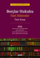 Borçlar Hukuku Özel Hükümler – Özet Kitap – Borçlar Hukuku Özel Hükümler – Özet Kitap –