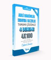 Adli Hakimlik Sınavına Hazırlık Tamamı Çözümlü 4 Deneme Adli Hakimlik Sınavına Hazırlık Tamamı Çözümlü 4 Deneme