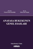 Anayasa Hukukunun Genel Esasları Anayasa Hukukunun Genel Esasları