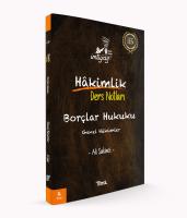 İmtiyaz Hakimlik Ders Notları Borçlar Hukuku Genel Hükümler İmtiyaz Hakimlik Ders Notları Borçlar Hukuku Genel Hükümler