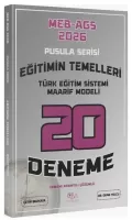 MEB-AGS Eğitimin Temelleri, Türk Eğitim Sistemi Maarif Modeli 20 Deneme Çözümlü