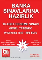 Banka Sınavlarına Hazırlık 10 Adet Deneme Sınavı (Üniversite Mezunları İçin) Banka Sınavlarına Hazırlık 10 Adet Deneme Sınavı (Üniversite Mezunları İçin)
