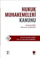 Hukuk Muhakemeleri Kanunu 5.Baskı Hukuk Muhakemeleri Kanunu 5.Baskı