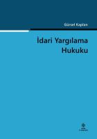 İdari Yargılama Hukuku İdari Yargılama Hukuku