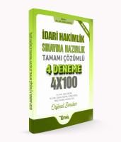 İdari Hâkimlik Sınavına Hazırlık Tamamı Çözümlü 4 Deneme İdari Hâkimlik Sınavına Hazırlık Tamamı Çözümlü 4 Deneme