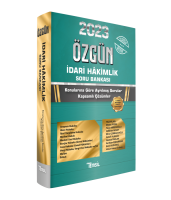 ÖZGÜN İdari Hakimlik Soru Bankası ÖZGÜN İdari Hakimlik Soru Bankası
