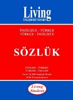 Living English Dictionary Living Student İngilizce-Türkçe