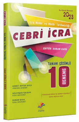 CEBRİ İ İCRA MÜDÜRLÜĞÜ VE MÜDÜR YARDIMCILIĞI ÇÖZÜMLÜ 10 DENEME