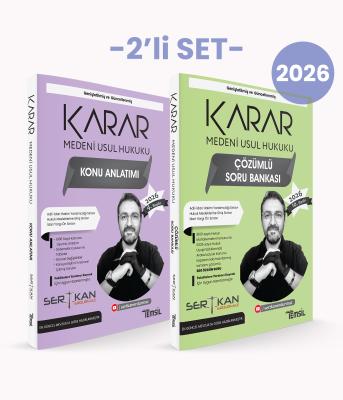KARAR Medeni Usûl Hukuku 2'li Set Sertkan Erdurmaz
