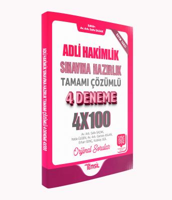 Adli Hakimlik Sınavına Hazırlık Tamamı Karekod Çözümlü 4 Deneme Safa S