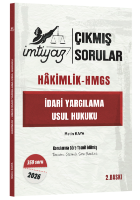 İmtiyaz İdari Yargılama Usul Hukuku - Çıkmış Sorular Metin Kaya