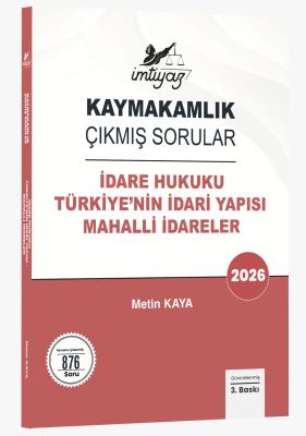İdare Hukuku Türkiye'nin İdari Yapısı Mahalli İdareler Kaymakamlık Çık