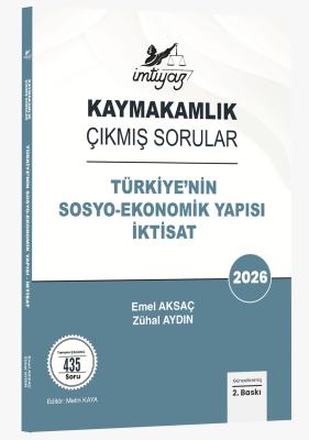 Türkiye'nin Sosyo-Ekonomik Yapısı İktisat Kaymakamlık Çıkmış Sorular Z