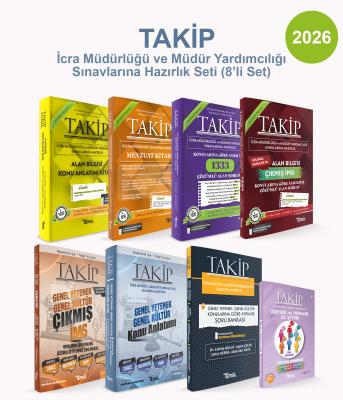 Takip İcra Müdürlüğü ve Müdür Yardımcılığı Sınavlarına Hazırlık Seti (