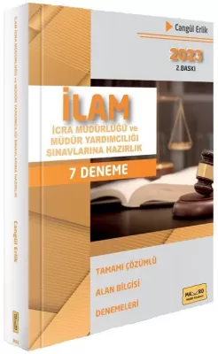 İLAM İcra Müdürlüğü ve Müdür Yardımcılığı Sınavlarına Hazırlık 7 Deneme 2. Baskı