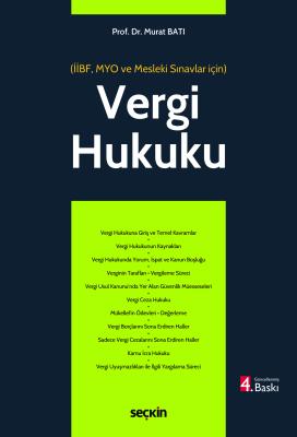 Vergi Hukuku (MYO) Prof. Dr. Murat Batı