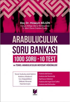 Arabuluculuk Soru Bankası (1000 Soru - 10 Test) ve Arabuluculuk Mevzua