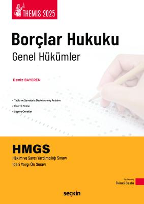 THEMIS – Borçlar Hukuku Genel Hükümler – Konu Anlatımı Deniz Bayeren