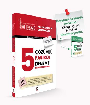 Müessir Adli Hakimlik Denemeleri- ÇÖZÜMLÜ/ 2026 Barış Küçük-Yaşar Mirz