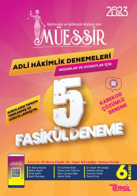 Müessir Adli Hakimlik Denemeleri- CEVAPLI/ 2023 Barış Küçük