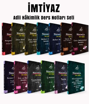 İMTİYAZ Adli Hâkimlik Ders Notu Seti 2025 Metin Kaya