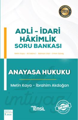 Anayasa Hukuku Soru Bankası Metin Kaya