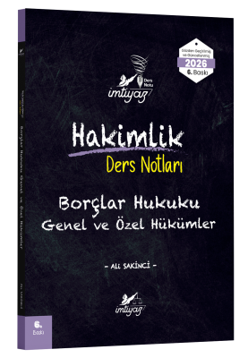 İMTİYAZ Borçlar Hukuku (Genel Hükümler-Özel Hükümler)