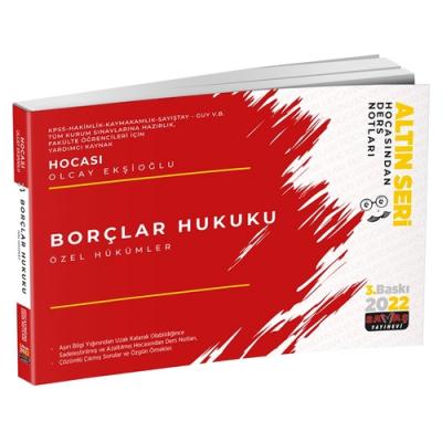 Borçlar Hukuku Özel Hükümler Hocasından Ders Notları Olcay Ekşioğlu