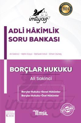İmtiyaz Borçlar Hukuku Genel Hükümler-Özel Hükümler Soru Bankası Ali S