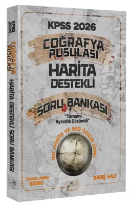 KPSS Coğrafya Pusulası Harita Destekli Soru Bankası Barış Salt