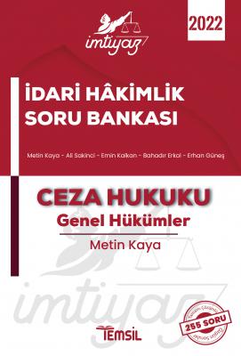 İmtiyaz İdari Hâkimlik Soru Bankası Ceza Hukuku Genel Hükümler Metin K