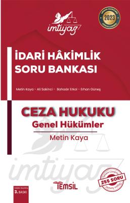 İmtiyaz Ceza Hukuku-Genel Hükümler Soru Bankası Metin Kaya