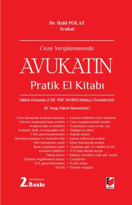 Ceza Yargılamasında Avukatın Pratik El Kitabı