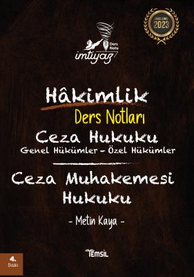 İmtiyaz Ceza Hukuku & Ceza Muhakemesi Hukuku Metin Kaya