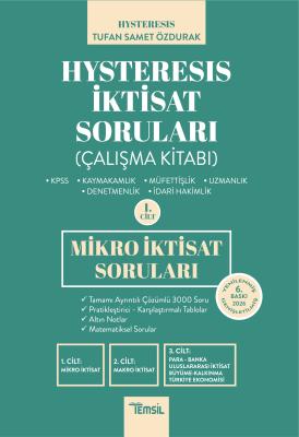 Hysteresis İktisat Soruları Cilt-1 Mikro İktisat - 2026 Tufan Samet Öz
