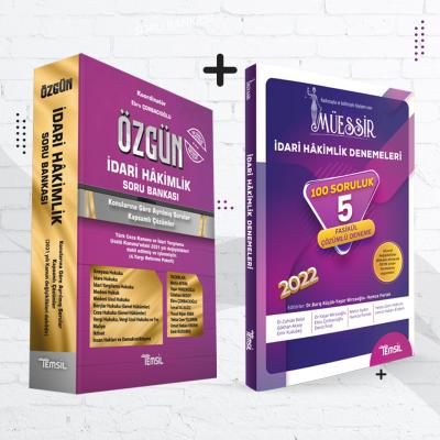 2'li set Özgün İdari Hakimlik Soru Bankası + Müessir İdari Hakimlik Denemeleri (Çözümlü)