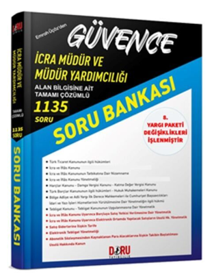 İcra Müdür ve Müdür Yardımcılığı Güvence Soru Bankası Çözümlü Görevde Yükselme
