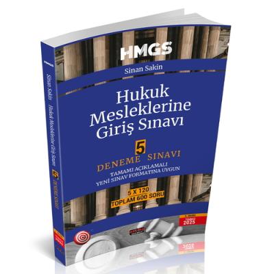 HMGS Hukuk Mesleklerine Giriş Sınavı 5 Deneme Sınavı Sinan Sakin