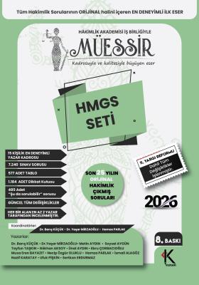 Müessir Adli Hakimlik + HMGS Çıkmış Soru Bankası Seti Barış Küçük-Yaşa