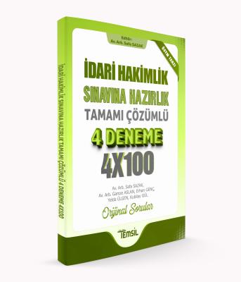 İdari Hâkimlik Sınavına Hazırlık Tamamı Çözümlü 4 Deneme Safa Sazak